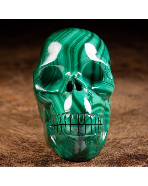 Malachite Skull