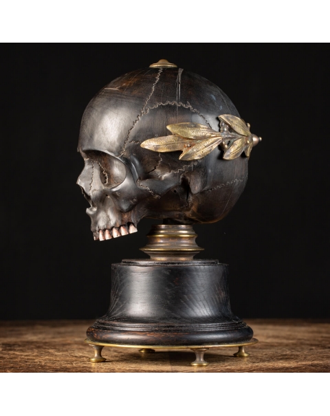 Memento Mori Skull Sculpture