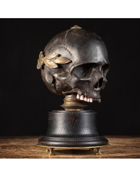 Memento Mori Skull Sculpture
