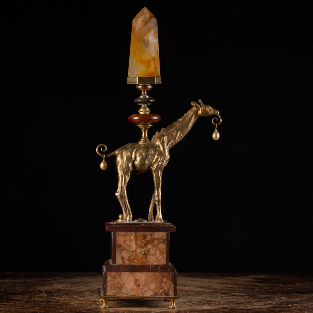 Trophée Luxe Socle Marbre 270mm - Gravure Personnalisable 4 Lignes - Pour Compétitions, Événements