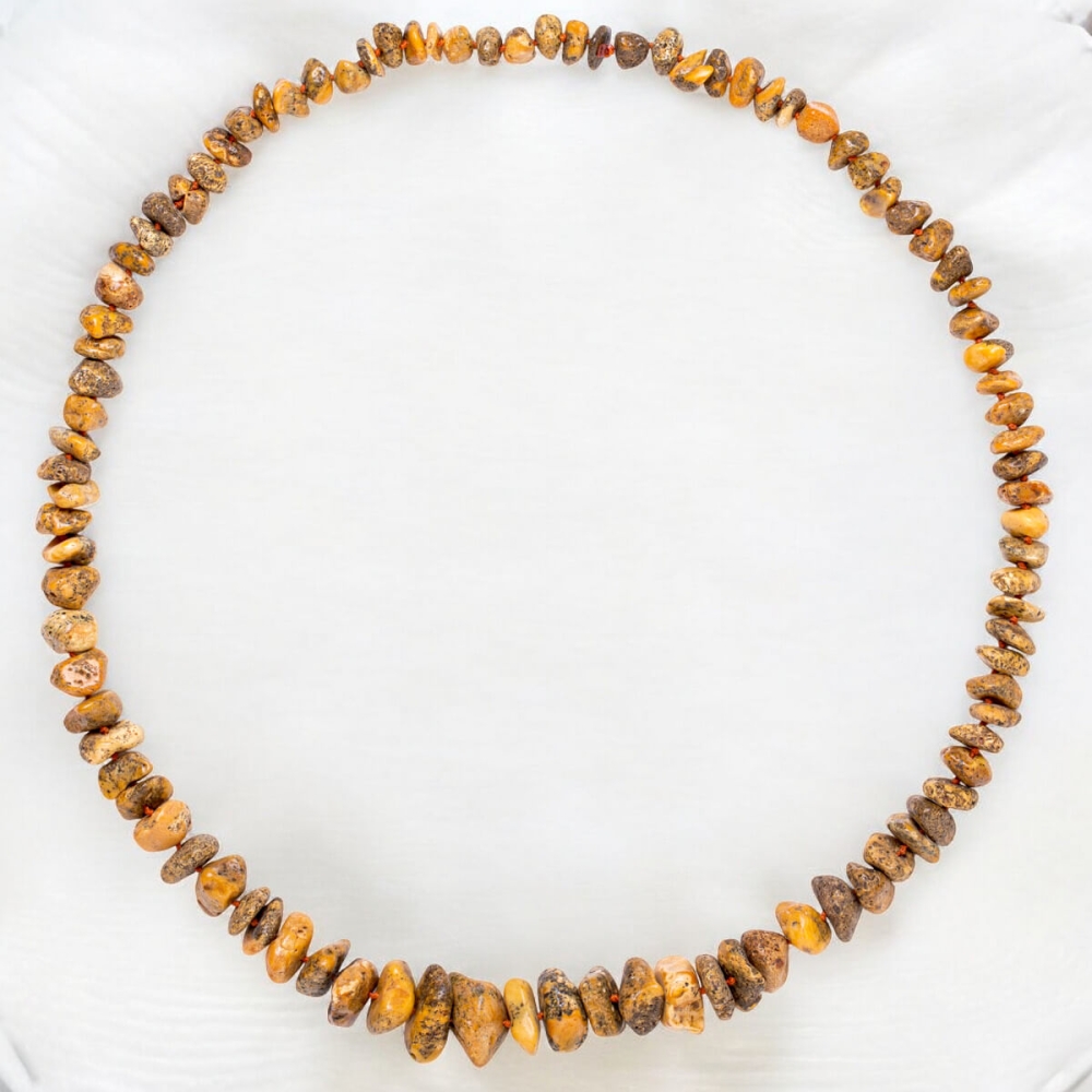 Pezzo Di Ambra Naturale Non Trattata Con Foro - Per Creare Collane E Bracciali Fai Da Te - Foto 5