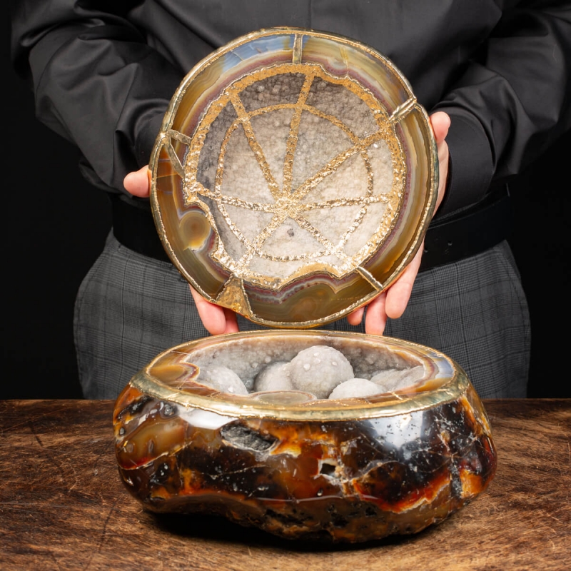 Sectioned Agate Geode