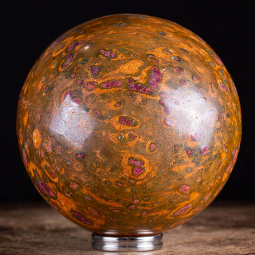 Ruby Di Sfera di Rubini in matrice di Fuchsite - Ruby-Fuchsite Sphere - SFI-06
