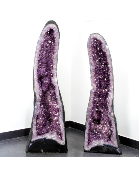 Pair of Amethyst Cathedral