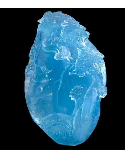 Carved Aquamarine
