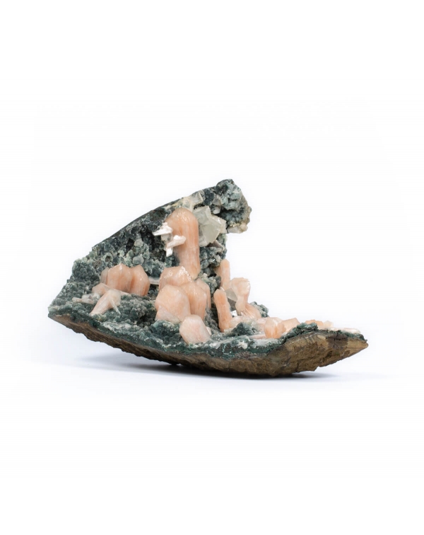 Stilbite and Apophyllite on Chalcedony