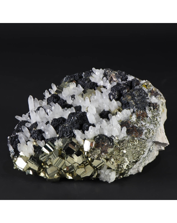 Galena, Pyrite, Quartz