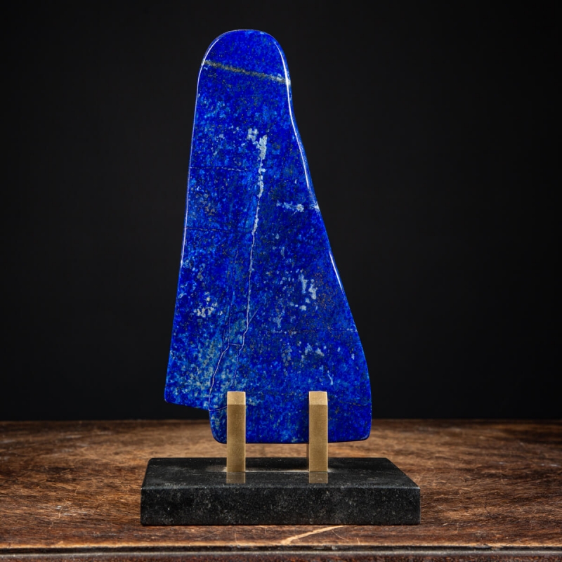 Lapis Lazuli on Marble and Brass base