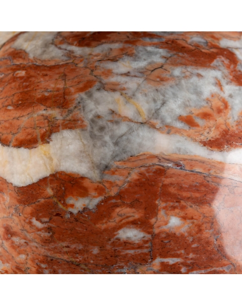 Rosso Francia Marble Sphere