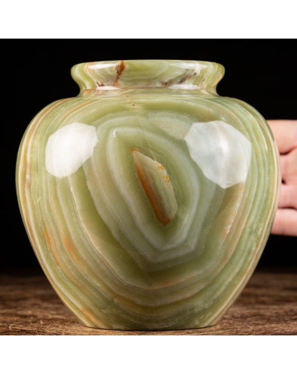Green Onyx Vase