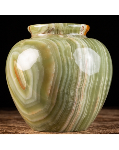 Green Onyx Vase