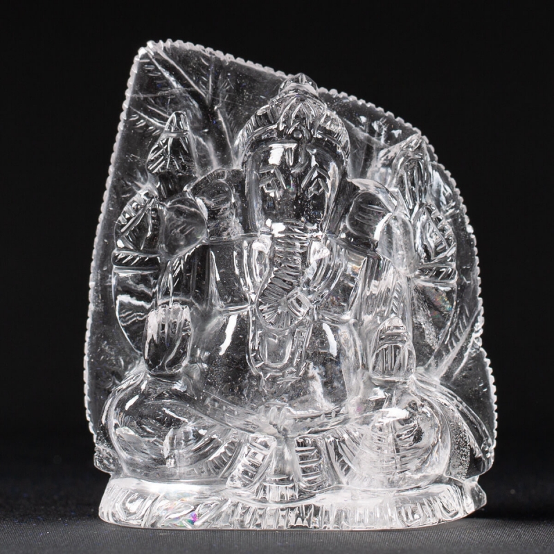 Carving Lord Ganesh Quartz 