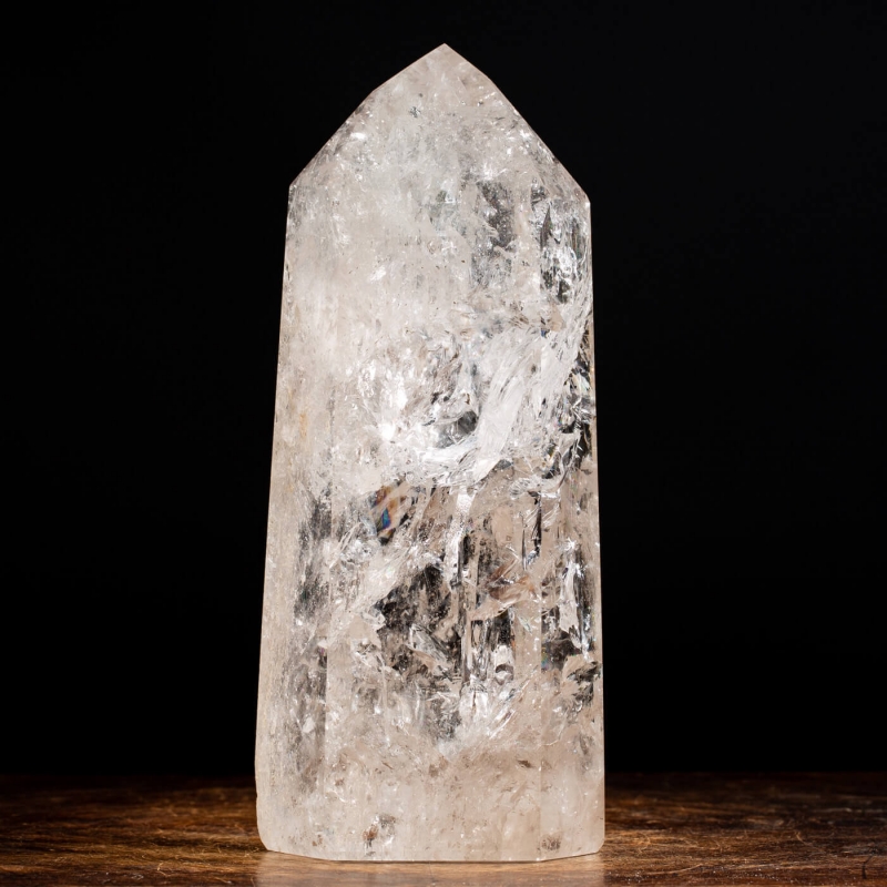 Natural Clear Quartz Crystal Obelisk  