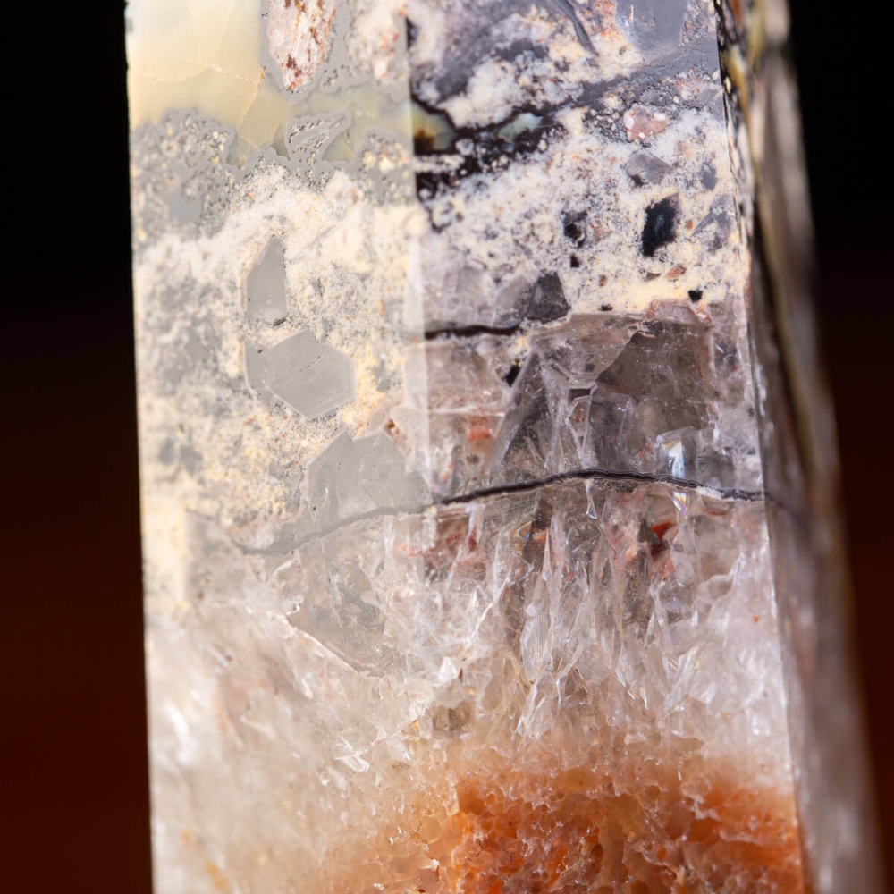 Produttore Naturale Trasparente Bianco Quarzo Torre Colonna Di Cristallo Lucido - Foto 4