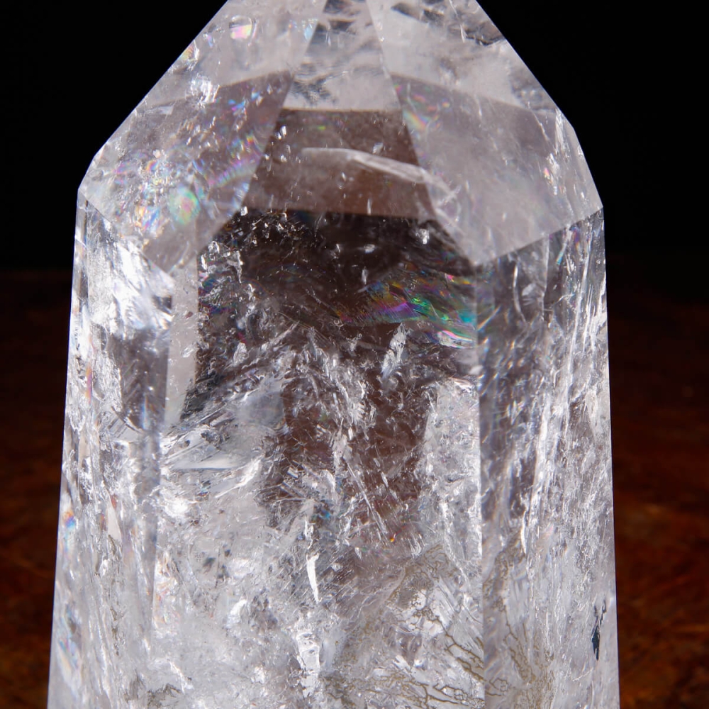 Translucent Riber Quartz Extra Clear Quartz Point - QRZ-20
