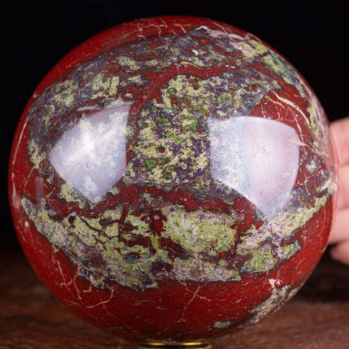 Large sphere of Dragon Blood Jasper