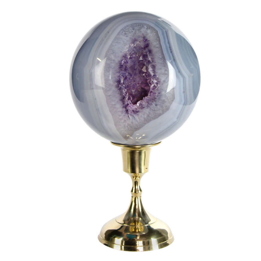   Sphere of Amethyst and Agate