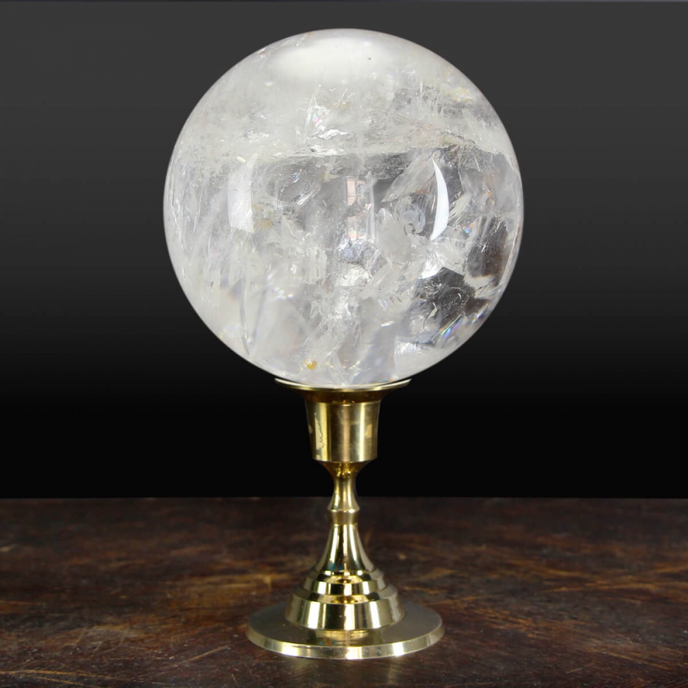 Sfera di cristallo di quarzo trasparente: sfera divinatoria
