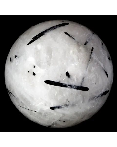 Sfera in Quarzo Tormalinato