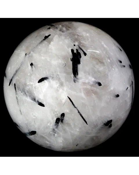 Sfera in Quarzo Tormalinato