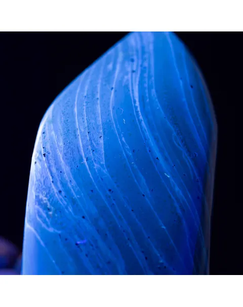 Esemplare di Ambra Blu Indonesiana da Sumatra.