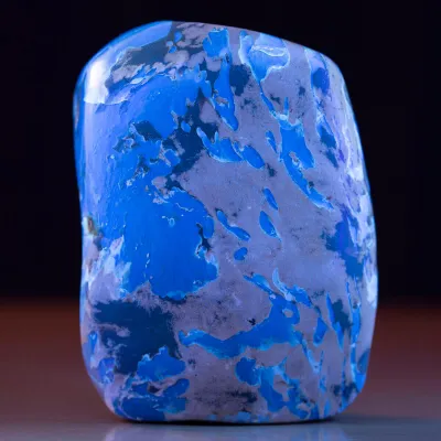 Campione di Ambra Blu di Sumatra - Luce e Chimica
