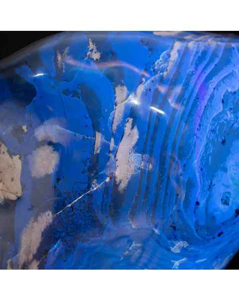 Esemplare Unico di Ambra Blu di Sumatra.