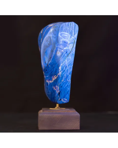 Esemplare Unico di Ambra Blu di Sumatra.