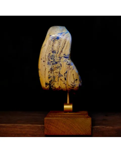 Ambra Fossile di Sumatra: Fluorescenza UV.