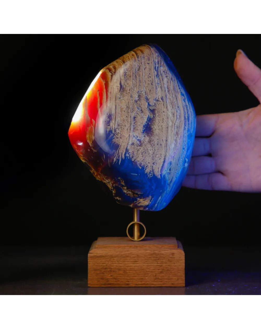 Resina Fossile – Ambra Blue
