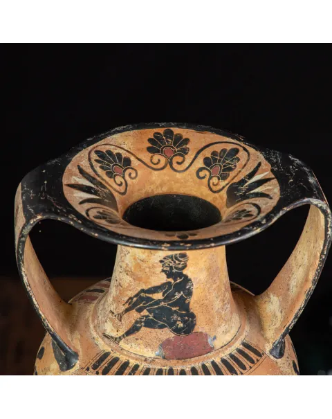 Anfora Attica a Figure Nere – Divinità e Virtù dell’Olimpo.
