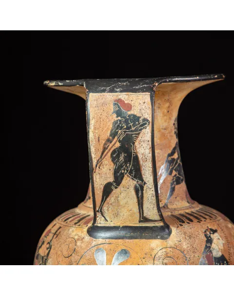 Anfora Attica a Figure Nere – Divinità e Virtù dell’Olimpo.