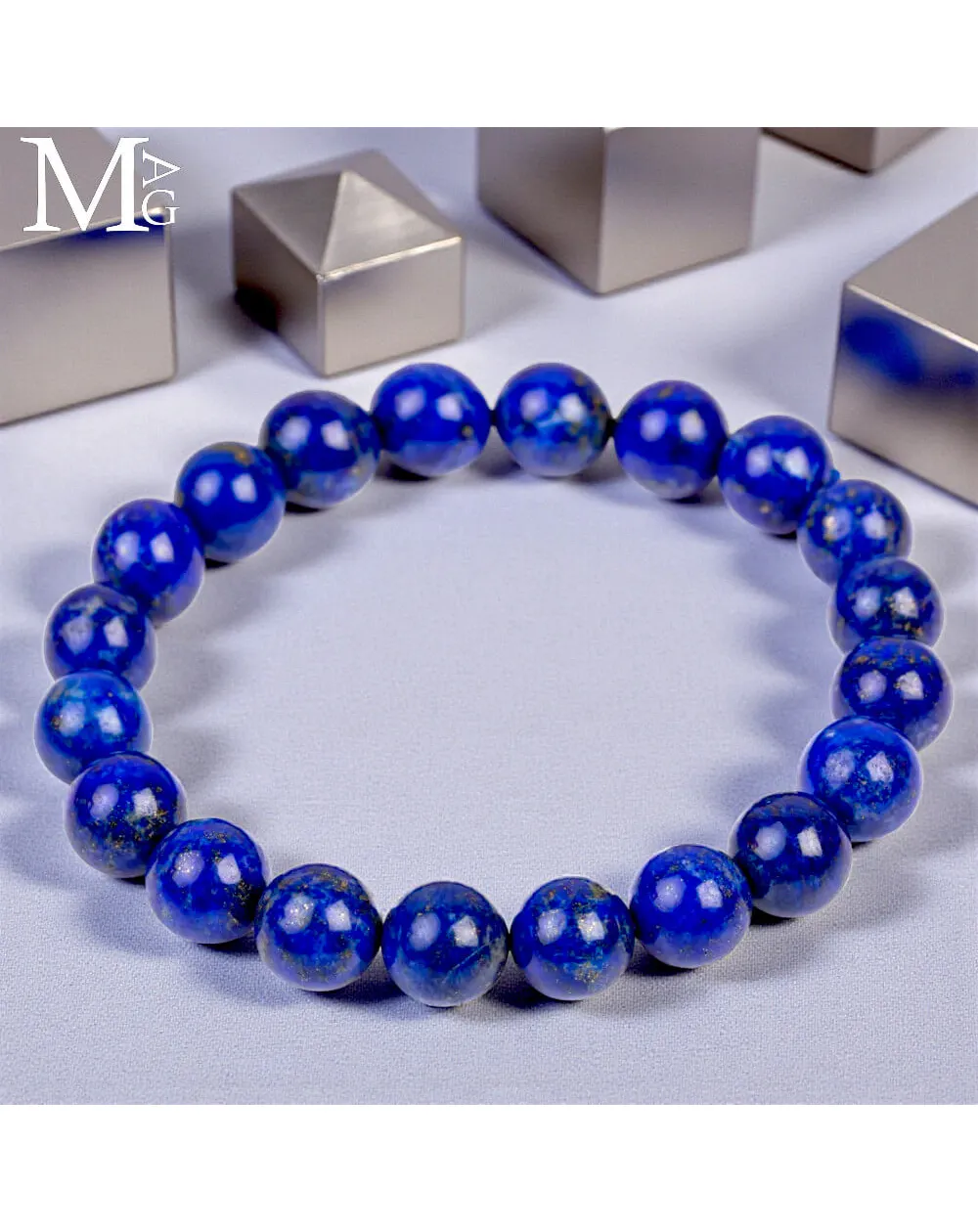 Bracciale in Lapislazzuli – 20 Sfere da 10 mm