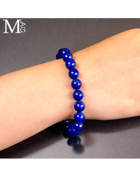 Bracciale in Lapislazzuli – 20 Sfere da 10 mm