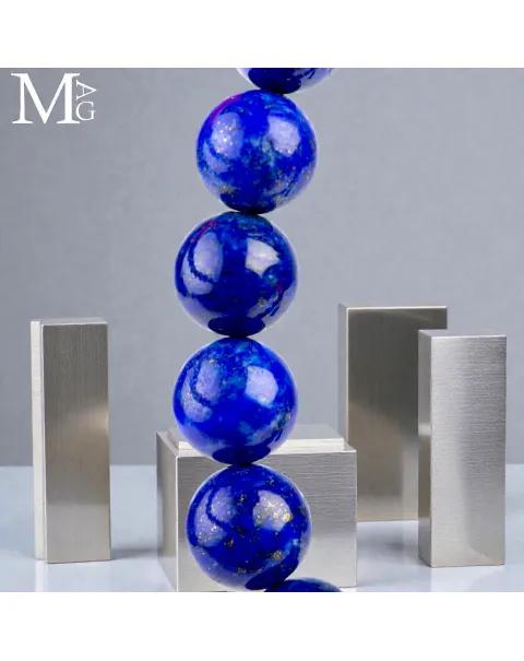 Bracciale in Lapislazzuli – 20 Sfere da 10 mm