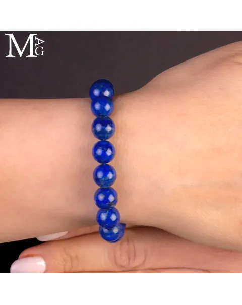 Bracciale in Lapislazzuli – 20 Sfere da 10 mm