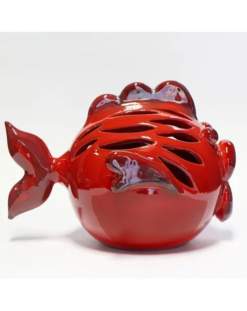 Scultura Pesce in Ceramica