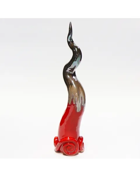 Scultura Corno in Ceramica