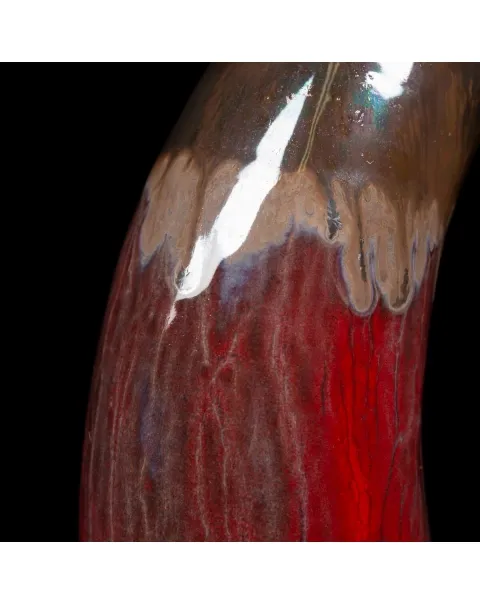 Scultura Corno in Ceramica