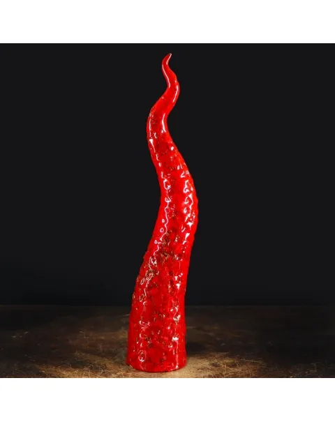 Scultura Corno in Ceramica