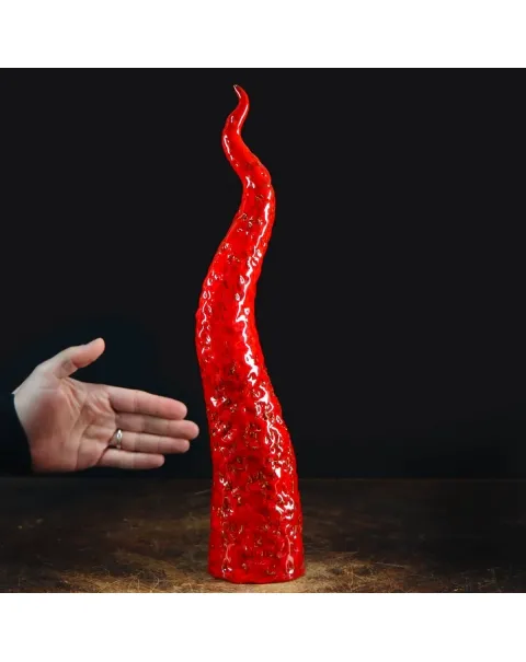 Scultura Corno in Ceramica
