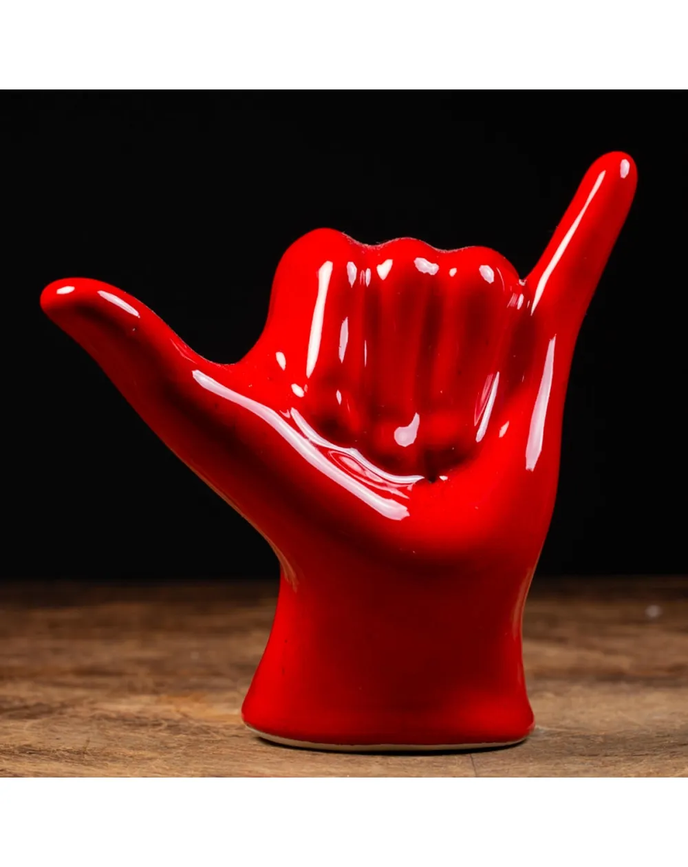 Scultura Mano Shaka (Hang Loose) Ceramica