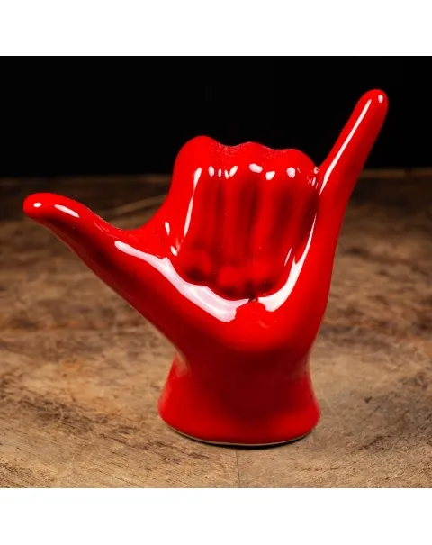 Scultura Mano Shaka (Hang Loose) Ceramica