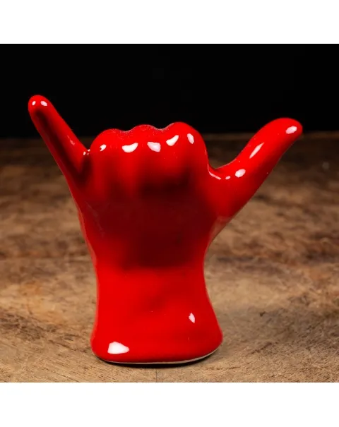 Scultura Mano Shaka (Hang Loose) Ceramica