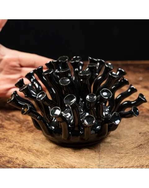Scultura Corallo Astratto Ceramica