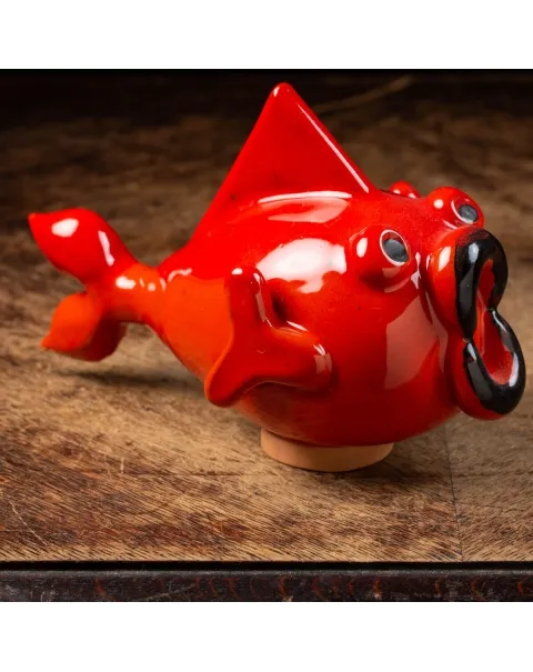 Scultura Pesce in Ceramica