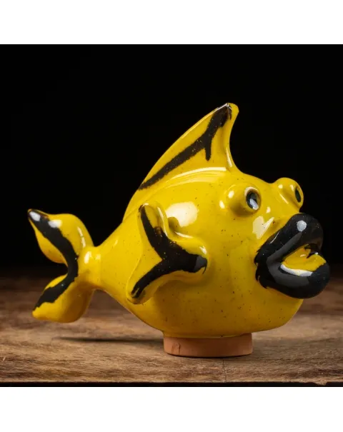 Scultura Pesce in Ceramica