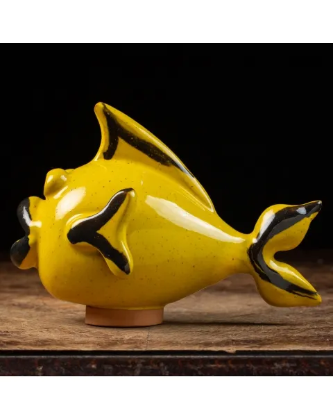 Scultura Pesce in Ceramica