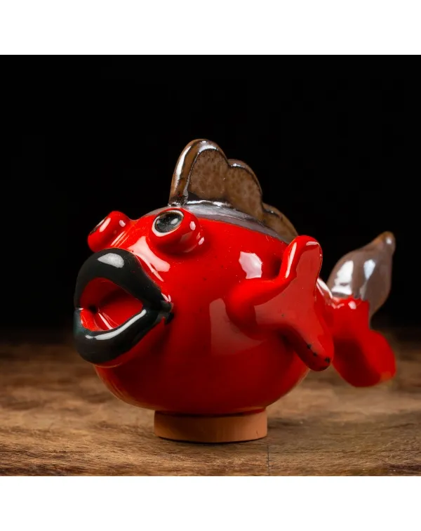 Scultura Pesce in Ceramica
