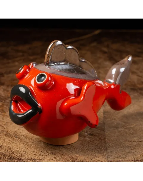 Scultura Pesce in Ceramica